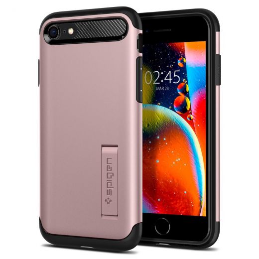 Чехол Spigen Slim Armor Rose Gold (ACS00888) для iPhone SE (2020)