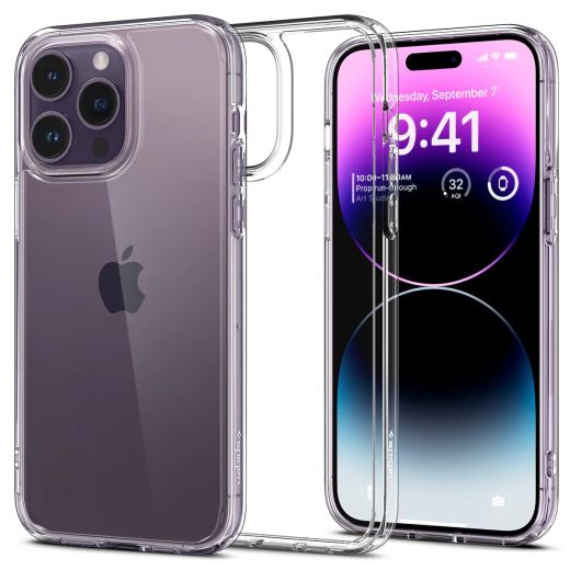 Прозорий чохол Spigen Ultra Hybrid Crystal Clear для iPhone 14 Pro Max (ACS04816)