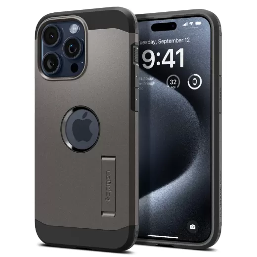 Чохол Spigen Tough Armor (MagFit) Gunmetal для iPhone 15 Pro (ACS06732)