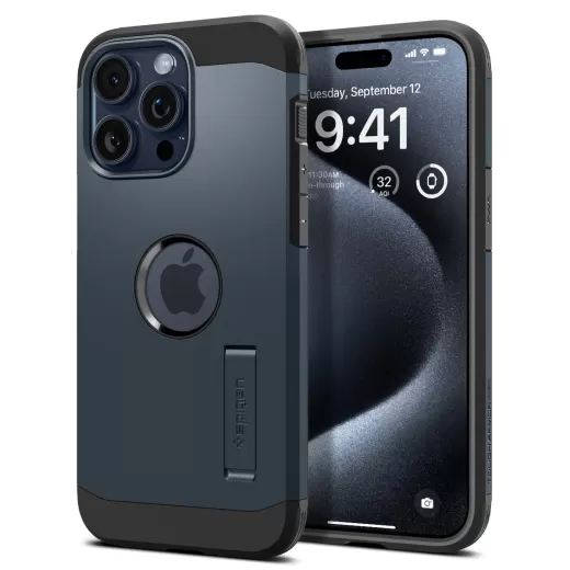 Чохол Spigen Tough Armor (MagFit) Metal Slate для iPhone 15 Pro Max (ACS06595)