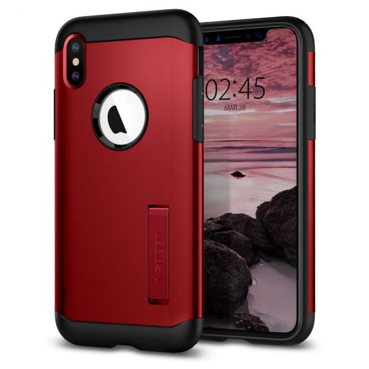 Чехол Spigen Slim Armor Merlot Red для iPhone XS