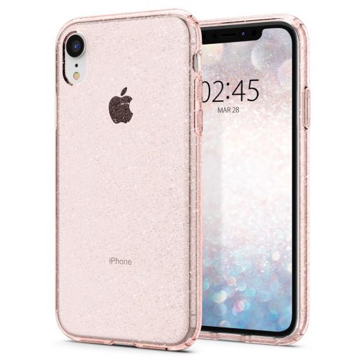 Чохол Spigen Liquid Crystal Glitter Rose Quartz для iPhone XR