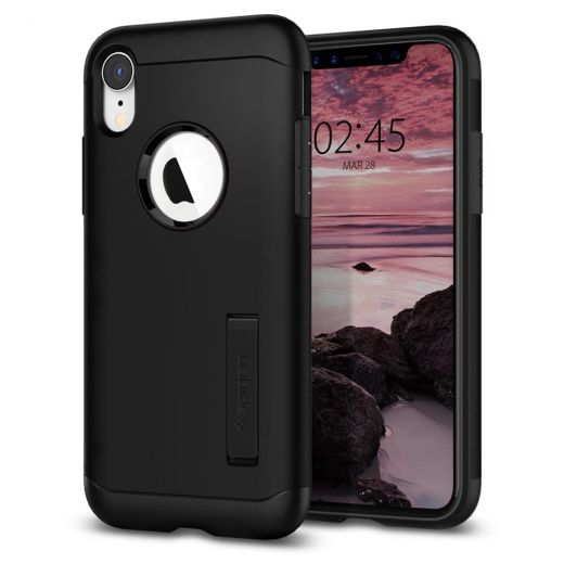 Чохол Spigen Slim Armor Black для iPhone XR