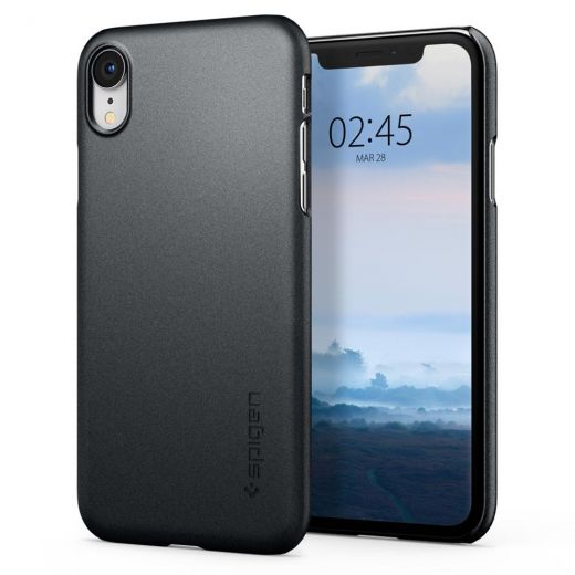 Чехол Spigen Thin Fit Graphite Gray для iPhone XR