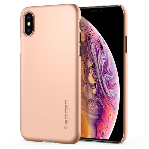 Чехол Spigen Thin Fit Blush Gold для iPhone XS Max