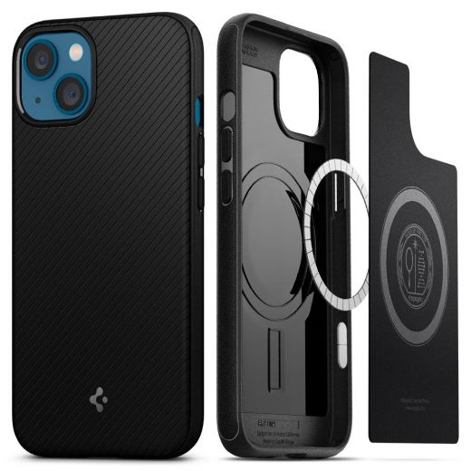 Чехол Spigen Mag Armor Matte Black для iPhone 13 mini (ACS03680)