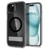Прозрачный чехол Spigen Ultra Hybrid S (MagFit) Black для iPhone 15 Plus (ACS06666)