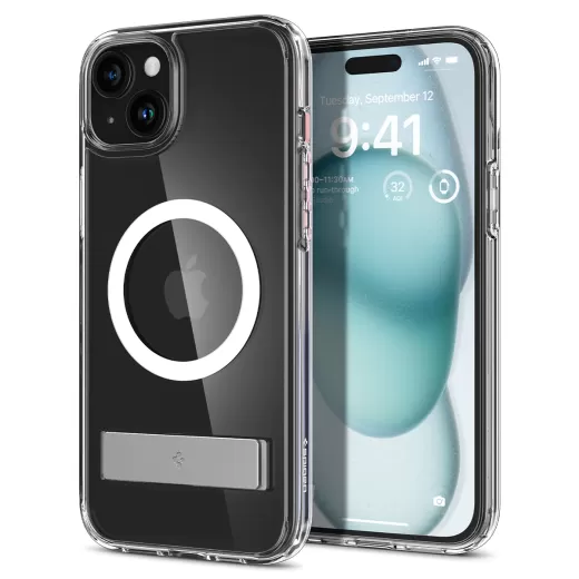Прозорий чохол Spigen Ultra Hybrid S (MagFit) Crystal Clear для iPhone 15 (ACS06807)
