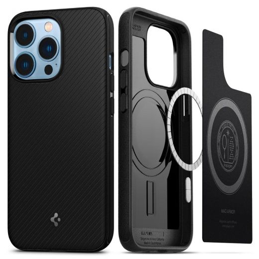 Чехол Spigen Mag Armor Matte Black для iPhone 13 Pro (ACS03281)