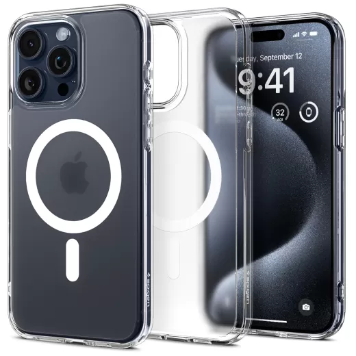 Чохол Spigen Ultra Hybrid (MagFit) Frost Clear для iPhone 15 Pro Max (ACS06580)
