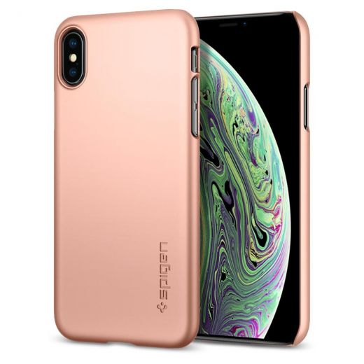 Чохол Spigen Thin Fit Blush Gold для iPhone XS