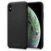 Чехол Spigen Silicone Fit Black для iPhone XS