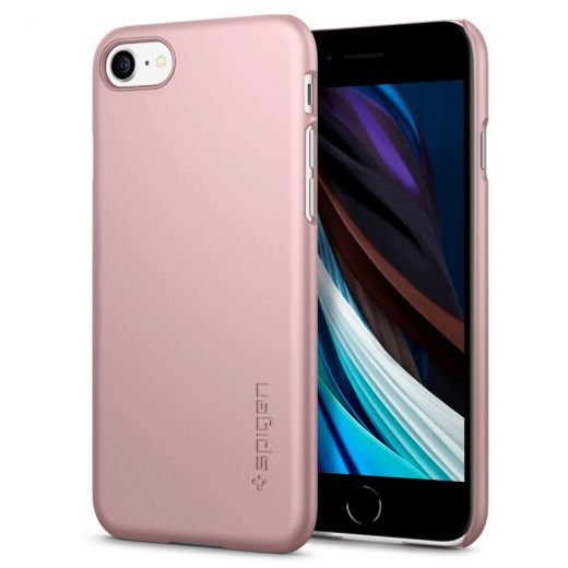 Чохол Spigen Thin Fit Rose Gold (042CS20429) для iPhone SE (2020)
