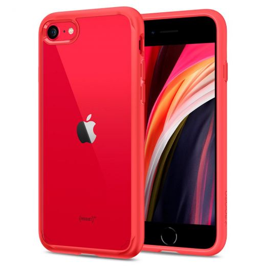 Чехол Spigen Ultra Hybrid 2 Red (042CS21724) для iPhone SE (2020)