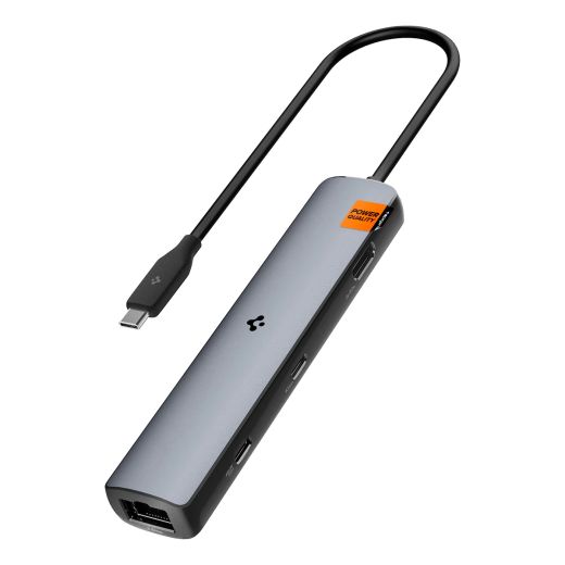 Адаптер Spigen ArcDock Pro Multi Hub 6 в 1 PD2302 Space Grey (ACA06193)