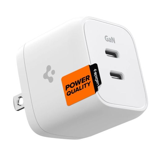 Швидка зарядка Spigen ArcStation™ Pro GaN 352 Dual USB-C Wall Charger (ACH03713)