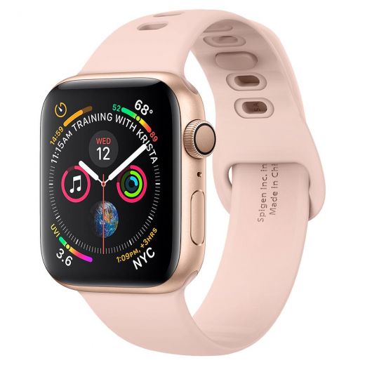 Ремешок Spigen Silicone Fit Rose Gold для Apple Watch 45mm | 44mm | 42mm (062MP25401)