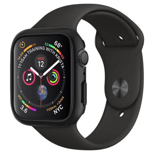 Чехол Spigen Thin Fit Black для Apple Watch 40mm Series 4