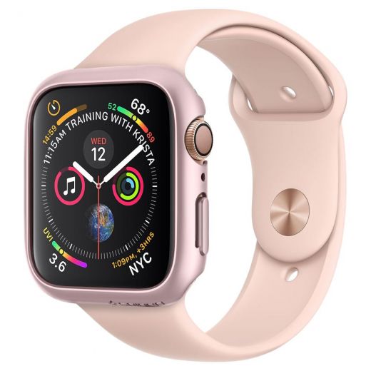 Чехол Spigen Thin Fit Rose Gold для Apple Watch 40mm Series 4