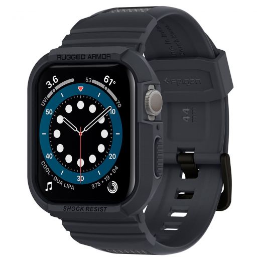 Чохол Spigen Rugged Armor Pro Charcoal Gray для Apple Watch 41mm Series 9 | 8 | 7 
