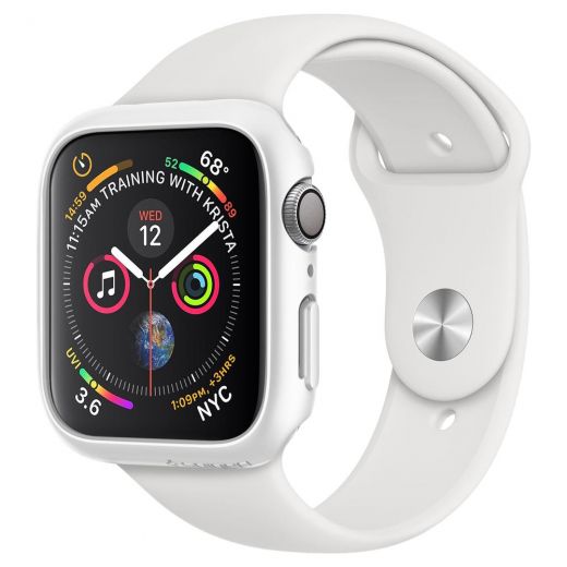 Чехол Spigen Thin Fit Silver для Apple Watch 40mm Series 4