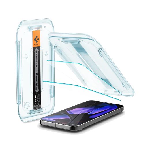 Защитное стекло Spigen GLAS.tR EZ Fit Clear 2 шт. для Pixel 9 Pro XL (AGL08445)