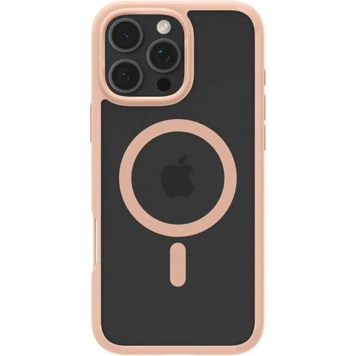 Прозорий чохол Spigen Ultra Hybrid MagSafe Frost Rose Titanium для iPhone 16 Pro Max (ACS08689)