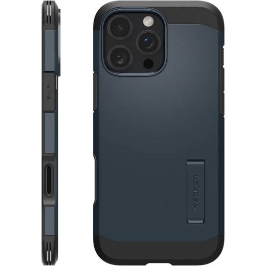 Чохол Spigen Tough Armor T AI (MagFit + Camera Control) Metal Slate для iPhone 16 Pro (ACS08511)