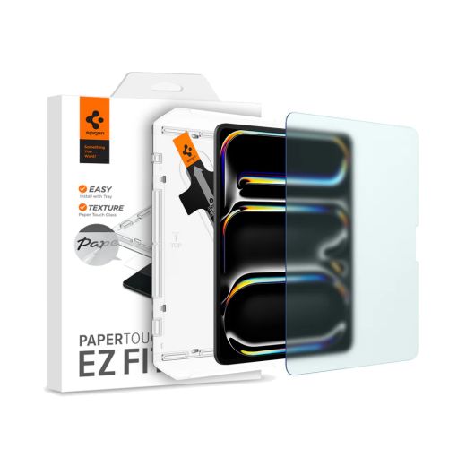 Матова захисна плівка з ефектом паперу Spigen Screen Protector Paper Touch EZ Fit для iPad Pro 13" (2024) (AGL07794)
