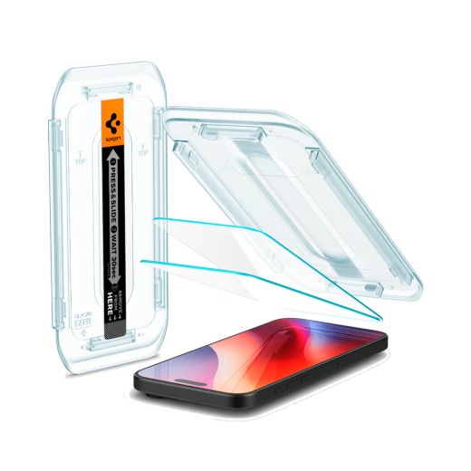 Защитное стекло Spigen Glas.tR EZ Fit Transparency (2 шт.) для iPhone 16 Pro Max (AGL07907)