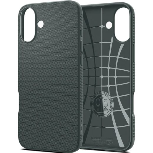 Чехол Spigen Liquid Air Abyss Green для iPhone 16 (ACS08196)