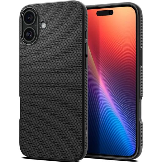 Чохол Spigen Liquid Air Matte Black для iPhone 16 Plus (ACS08066)