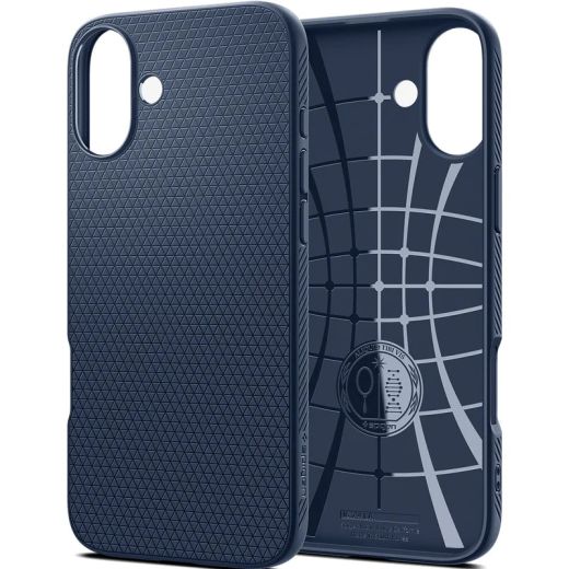 Чехол Spigen Liquid Air Navy Blue для iPhone 16 Plus (ACS08067)