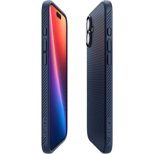 Чехол Spigen Liquid Air Navy Blue для iPhone 16 Plus (ACS08067)