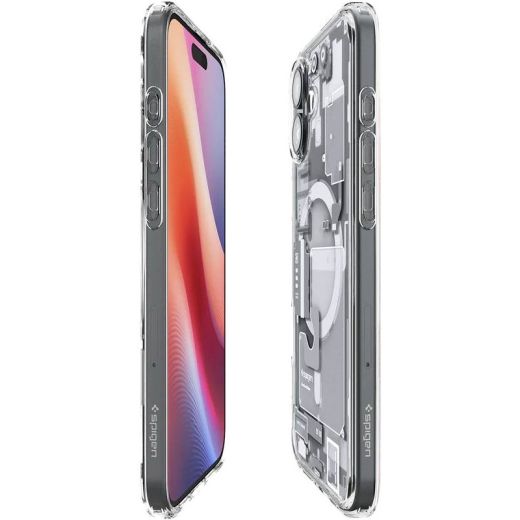 Чехол Spigen Ultra Hybrid MagSafe Zero One White для iPhone 16 Plus (ACS08079)