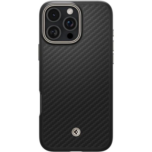 Карбоновий чохол Spigen Enzo Aramid Black Natural для iPhone 16 Pro Max (ACS08501)