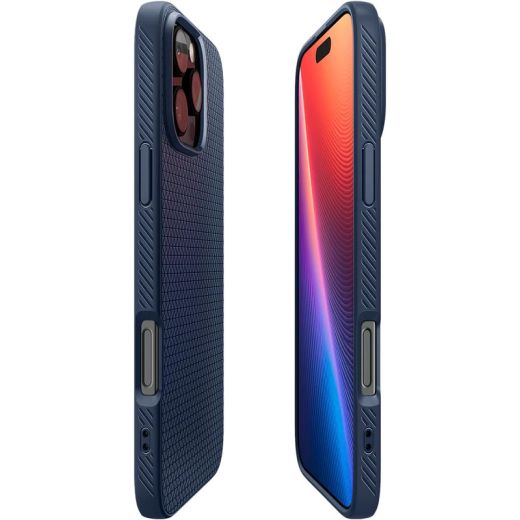 Чехол Spigen Liquid Air Navy Blue для iPhone 16 Pro Max (ACS07989)