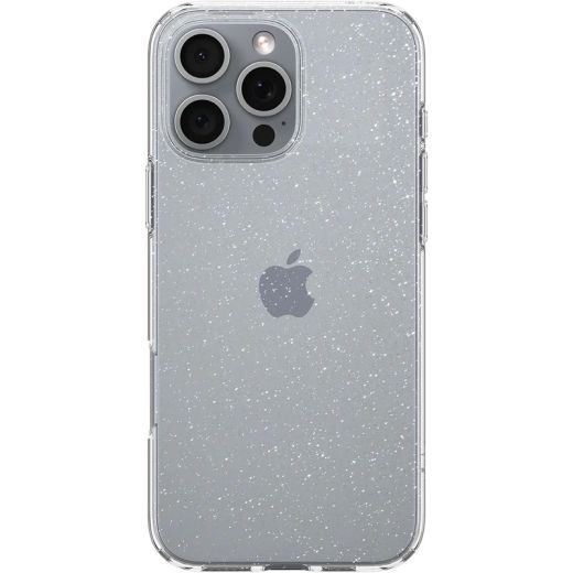 Прозорий чохол Spigen Liquid Crystal Glitter Crystal Quartz для iPhone 16 Pro Max (ACS07985)