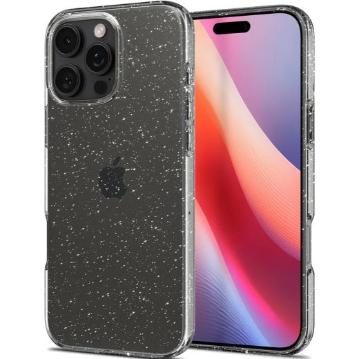 Прозрачный чехол Spigen Liquid Crystal Glitter Crystal Quartz для iPhone 16 Pro