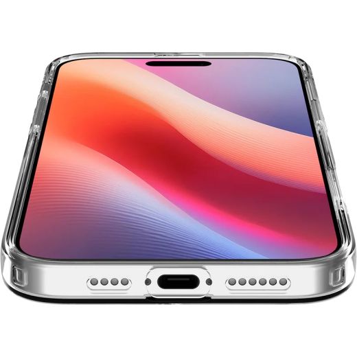 Прозорий чохол Spigen Liquid Crystal Glitter Crystal Quartz для iPhone 16 Pro Max (ACS07985)