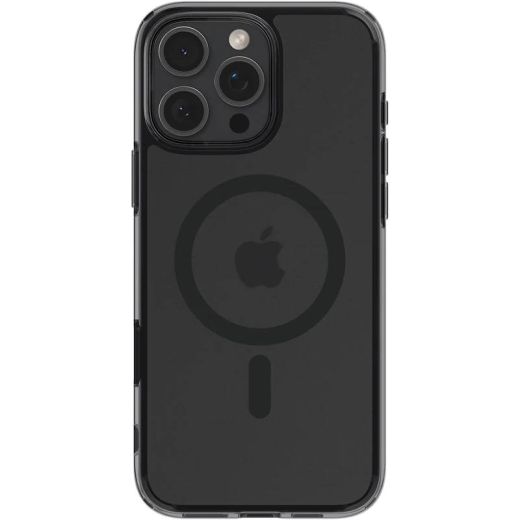 Прозрачный чехол Spigen Ultra Hybrid T (MagFit + Camera Control) Frost Black для iPhone 16 Pro (ACS08514)
