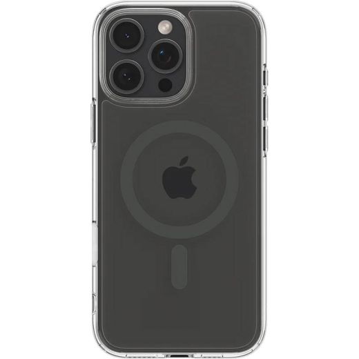Прозрачный чехол Spigen Ultra Hybrid T (MagFit + Camera Control) Graphite для iPhone 16 Pro (ACS08513)