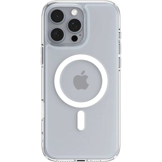 Прозрачный чехол Spigen Ultra Hybrid T (MagFit + Camera Control) White для iPhone 16 Pro Max (ACS08505)