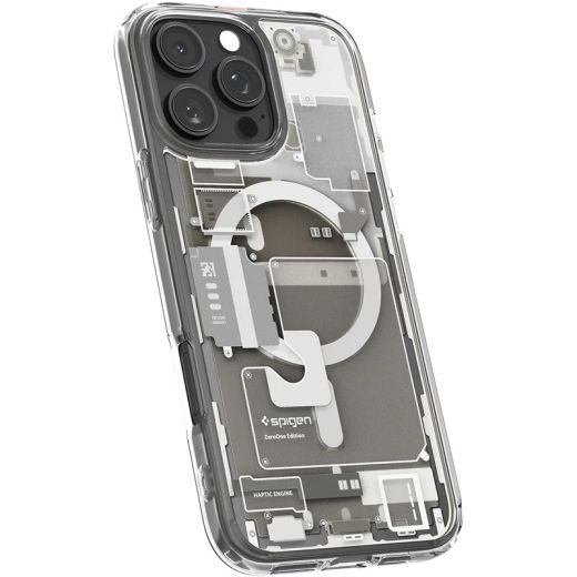 Чохол Spigen Ultra Hybrid MagSafe Zero One Natural Titanium для iPhone 16 Pro (ACS08137)