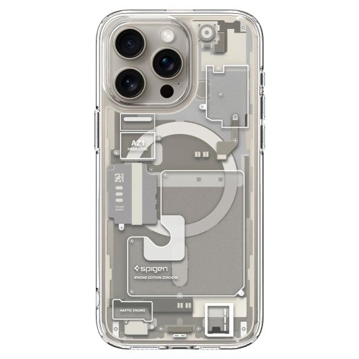 Чохол Spigen Ultra Hybrid Zero One (MagFit)  Natural Titanium для iPhone 15 Pro Max (ACS07211)