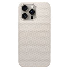 Чехол Spigen Liquid Air Matte Natural Titanium для iPhone 15 Pro (ACS07217)