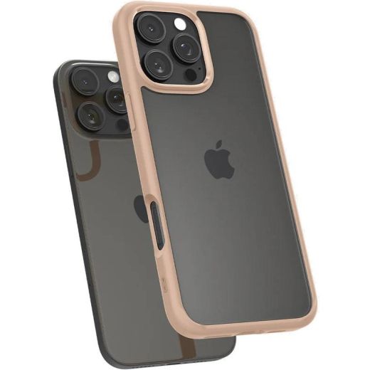 Прозрачный чехол Spigen Ultra Hybrid Rose Titanium для iPhone 16 Pro (ACS08693)