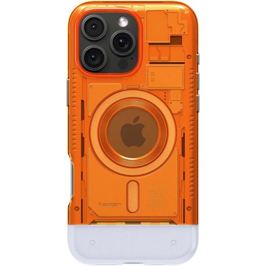 Чохол Spigen Classic C1 with MagSafe Tangerine для iPhone 16 Pro (ACS08560)