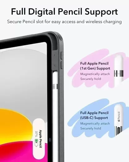 Чехол ESR Flip Magnetic Case with Pencil Holder Red для iPad 11'' (2025) | iPad 10.9 (2022)