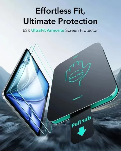 Захисне скло ESR UltraFit Armorite Screen Protector (2 шт.) для iPad Air 11” M3 | M2 (2025 | 2024) (1E12000201)